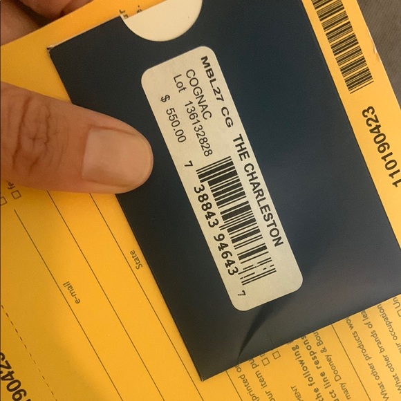 Dooney & Bourke Cognac Charleston Shopper Tote Zebra Leather Tote Bag - Picture 5 of 16